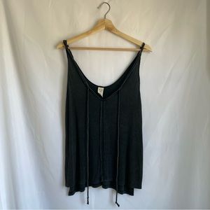 Free People Black Tie Tank Size XS